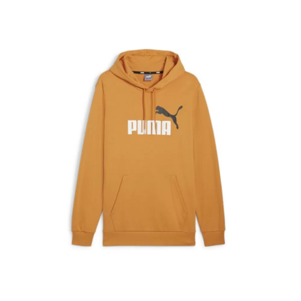 Puma 58919196 Mens Ess+ 2 Col Big Logo Hoodie Ginger