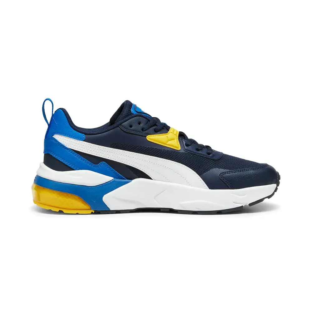 Puma Men's Vis2K Shoes - Club Navy/Puma White/Pele/Yellow