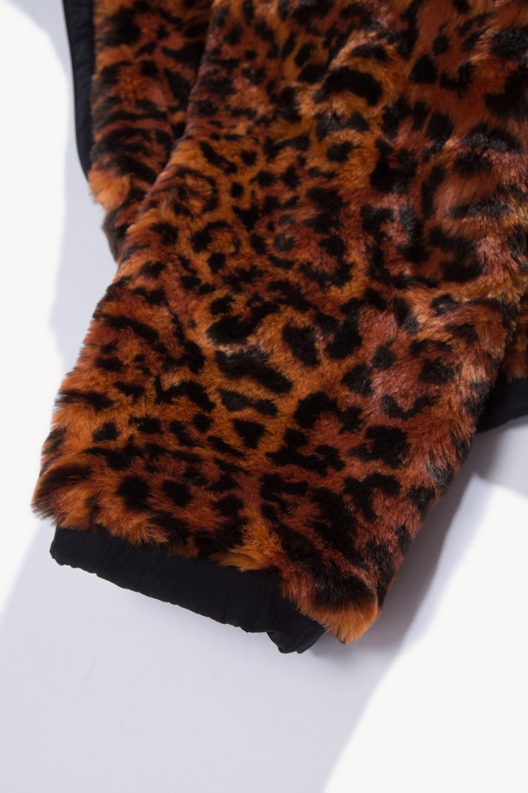 Reversible Furry Leopard Parka