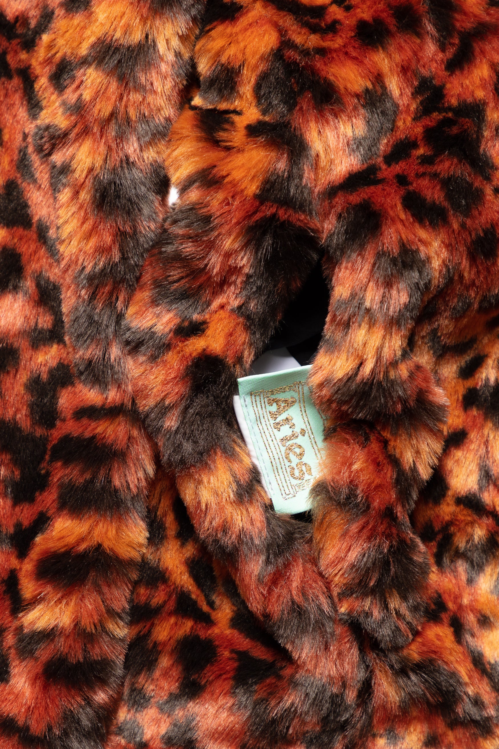 Reversible Furry Leopard Parka