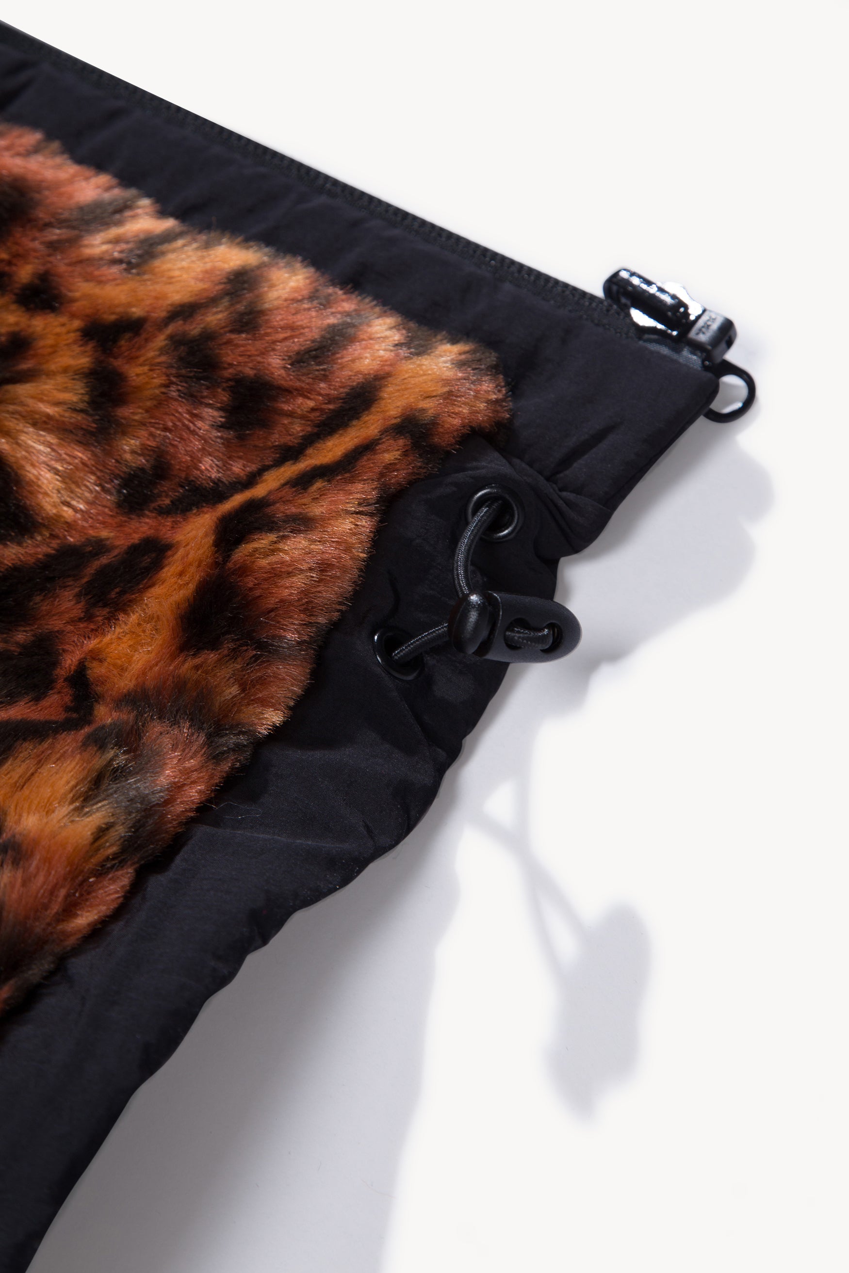 Reversible Furry Leopard Parka