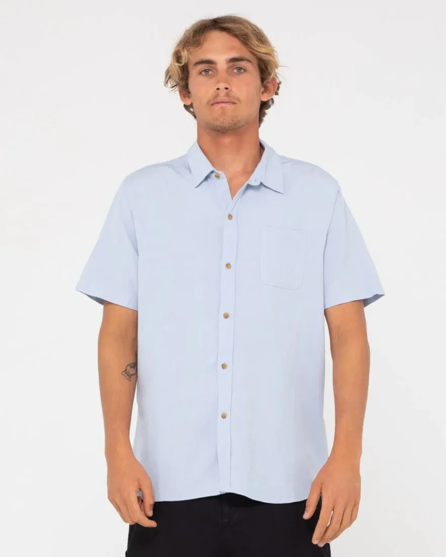 Rusty Overtone Short Sleeve Linen Shirt Boys - PAB