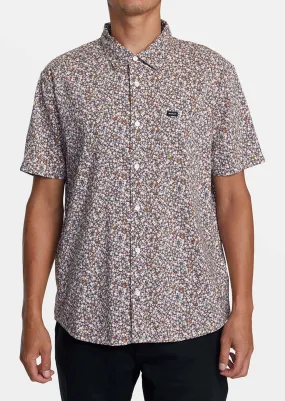 RVCA Men's Micro Garden Button Up Shirts