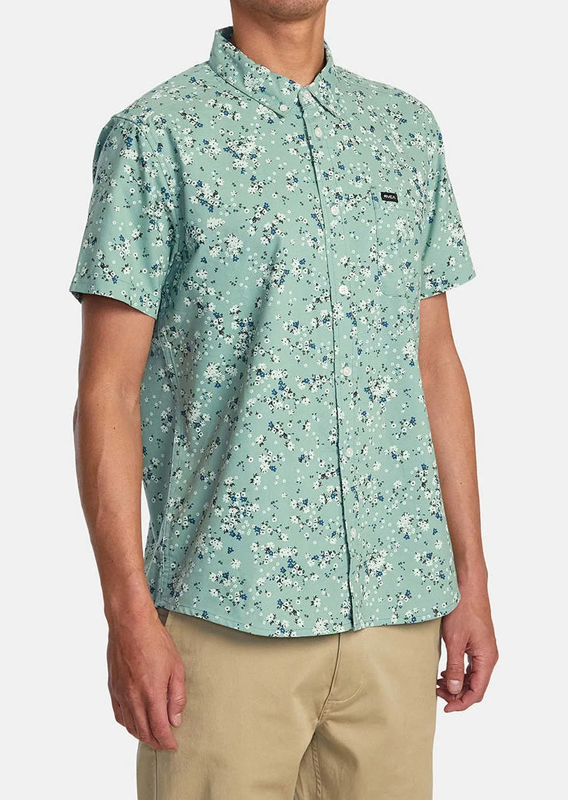 RVCA Men's Thatll Do Print Button Up Shirts