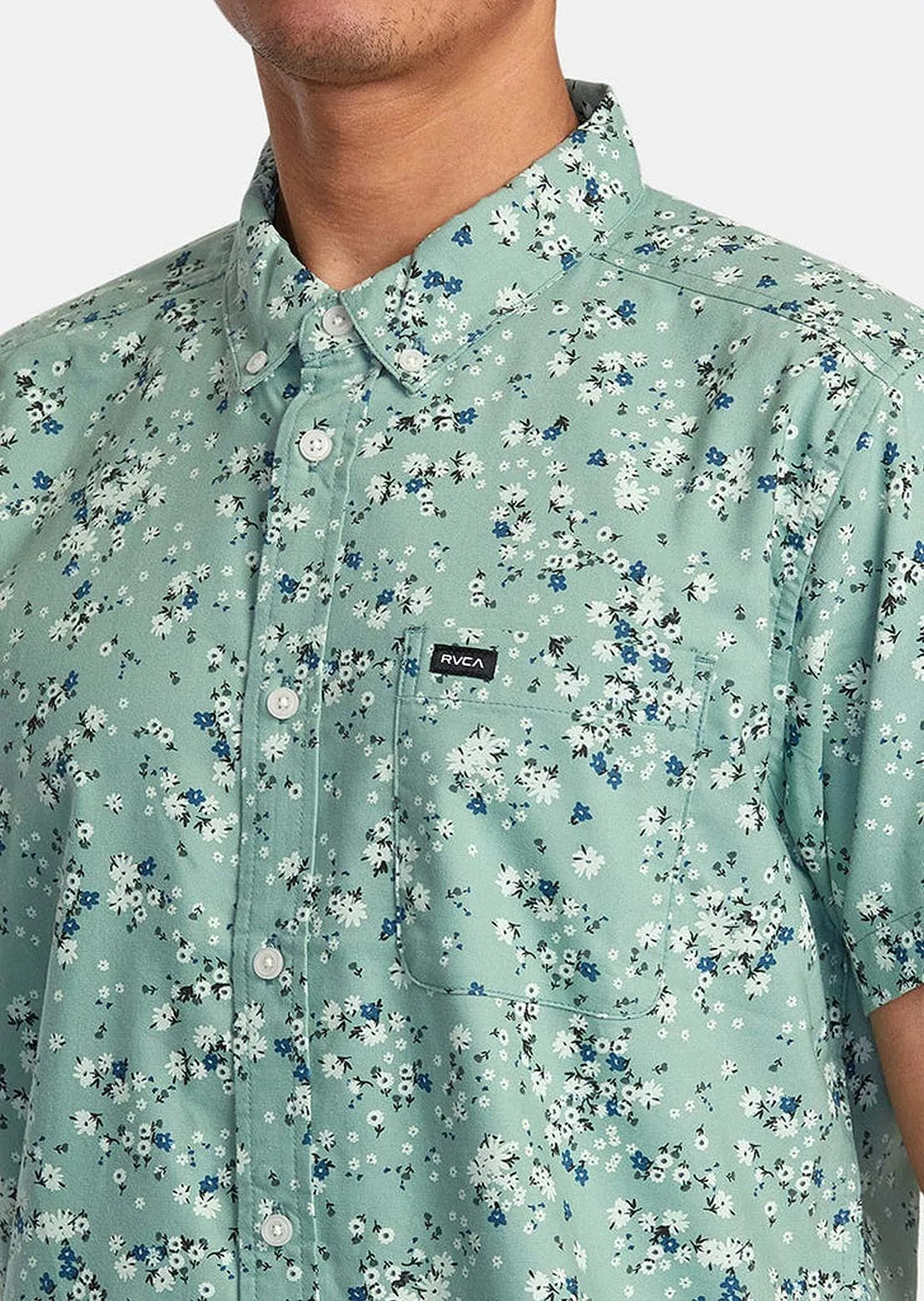 RVCA Men's Thatll Do Print Button Up Shirts