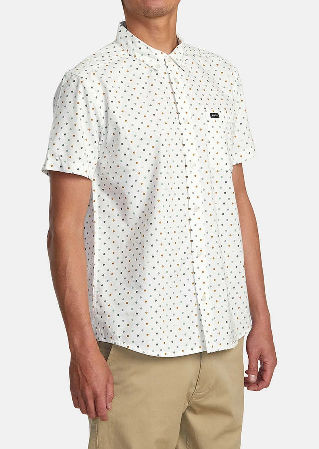 RVCA Men's Thatll Do Print Button Up Shirts