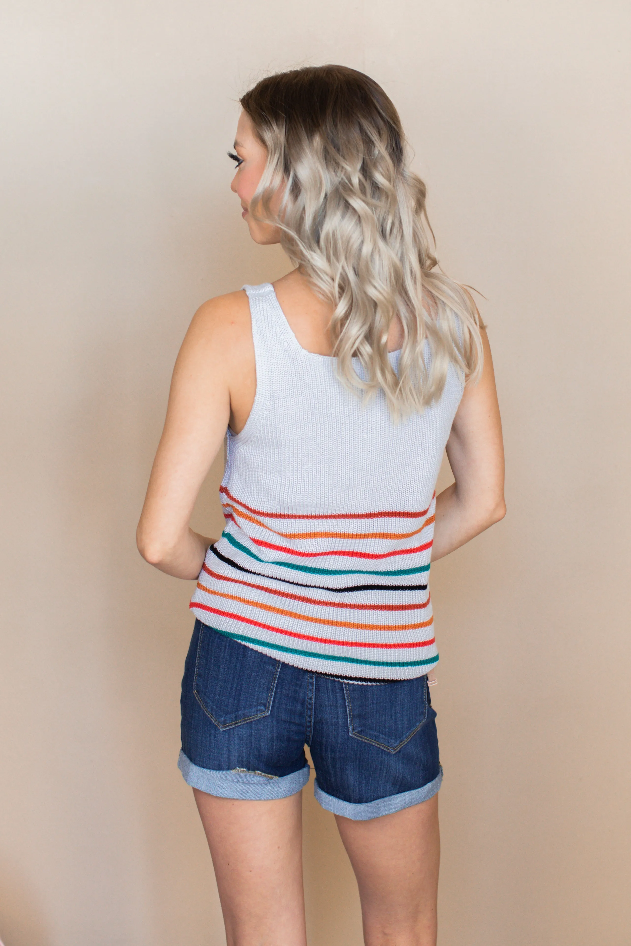 Saylor Striped Knit Tank - 4 Colors