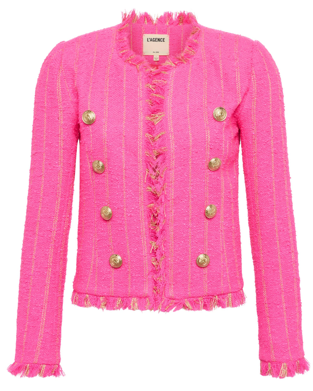 Shocking Pink and Gold Tinlee Jacket