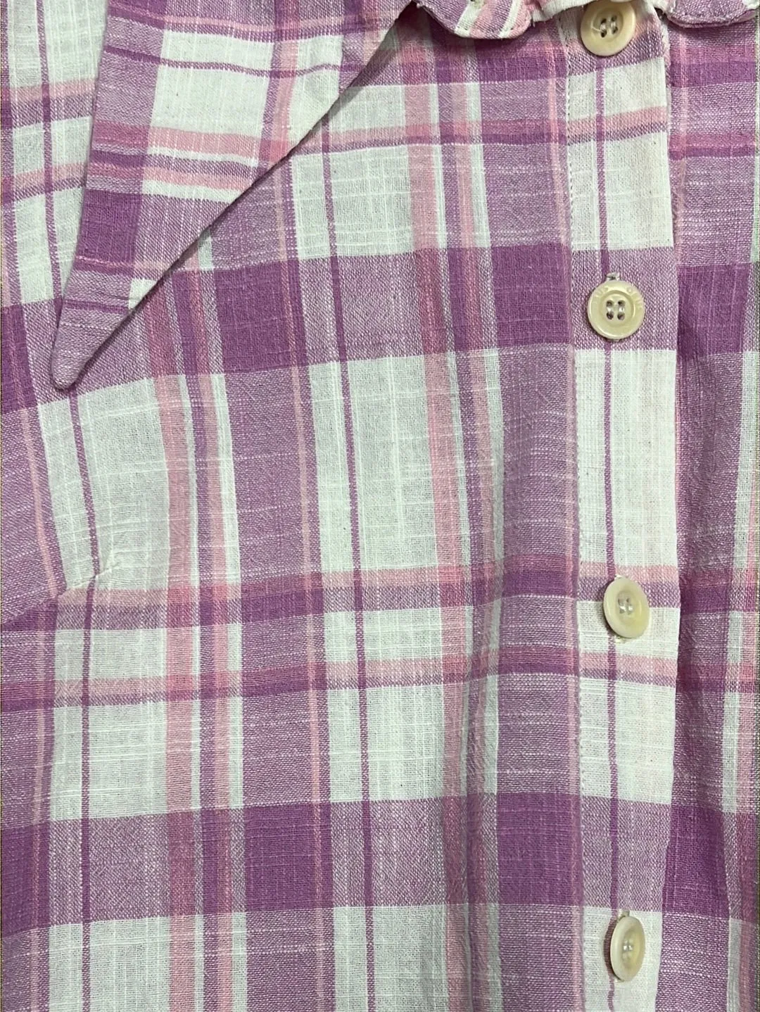 Size 14 - Obus Mauve Plaid Top