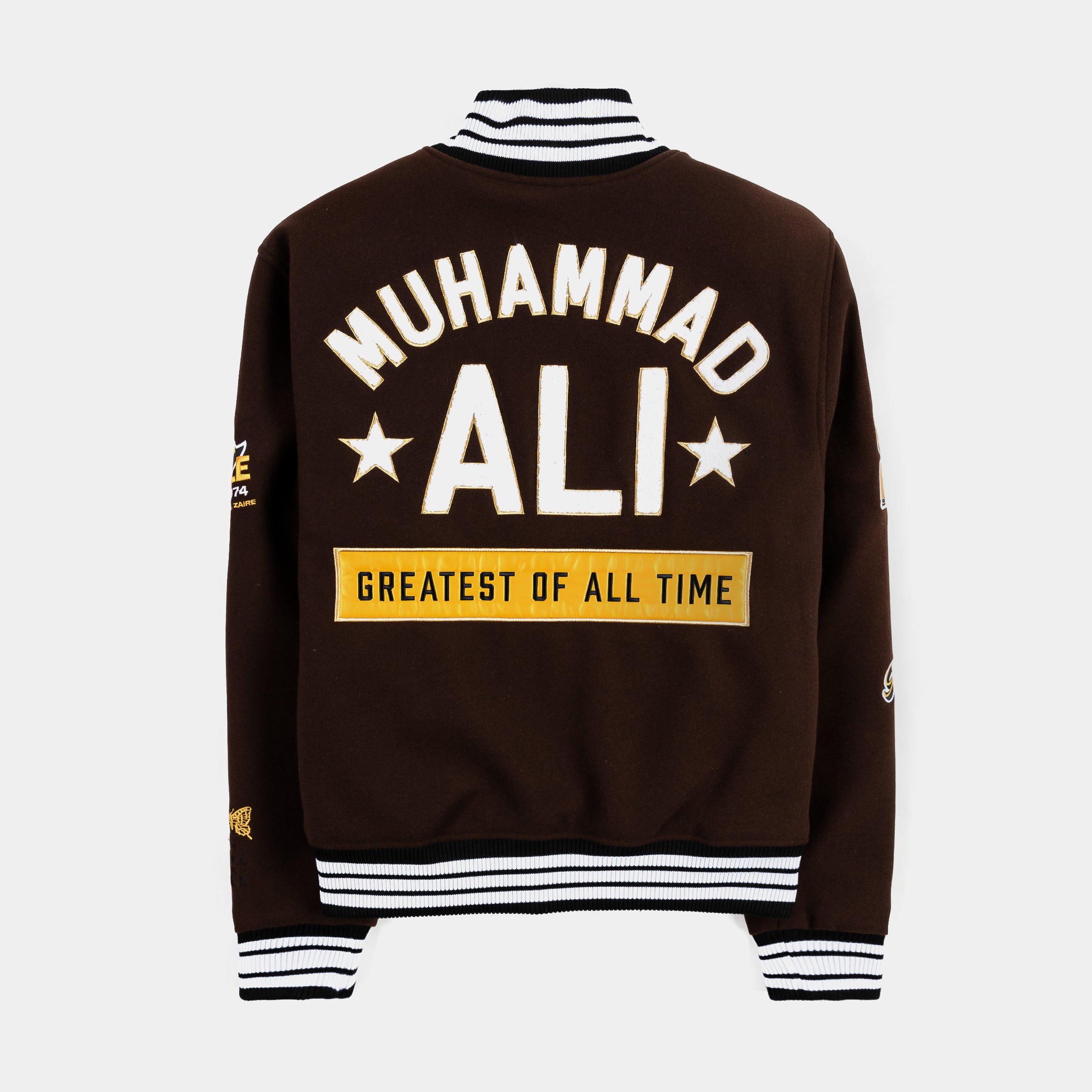 SP x Muhammad Ali Varsity Mens Jacket (Brown/Gold)