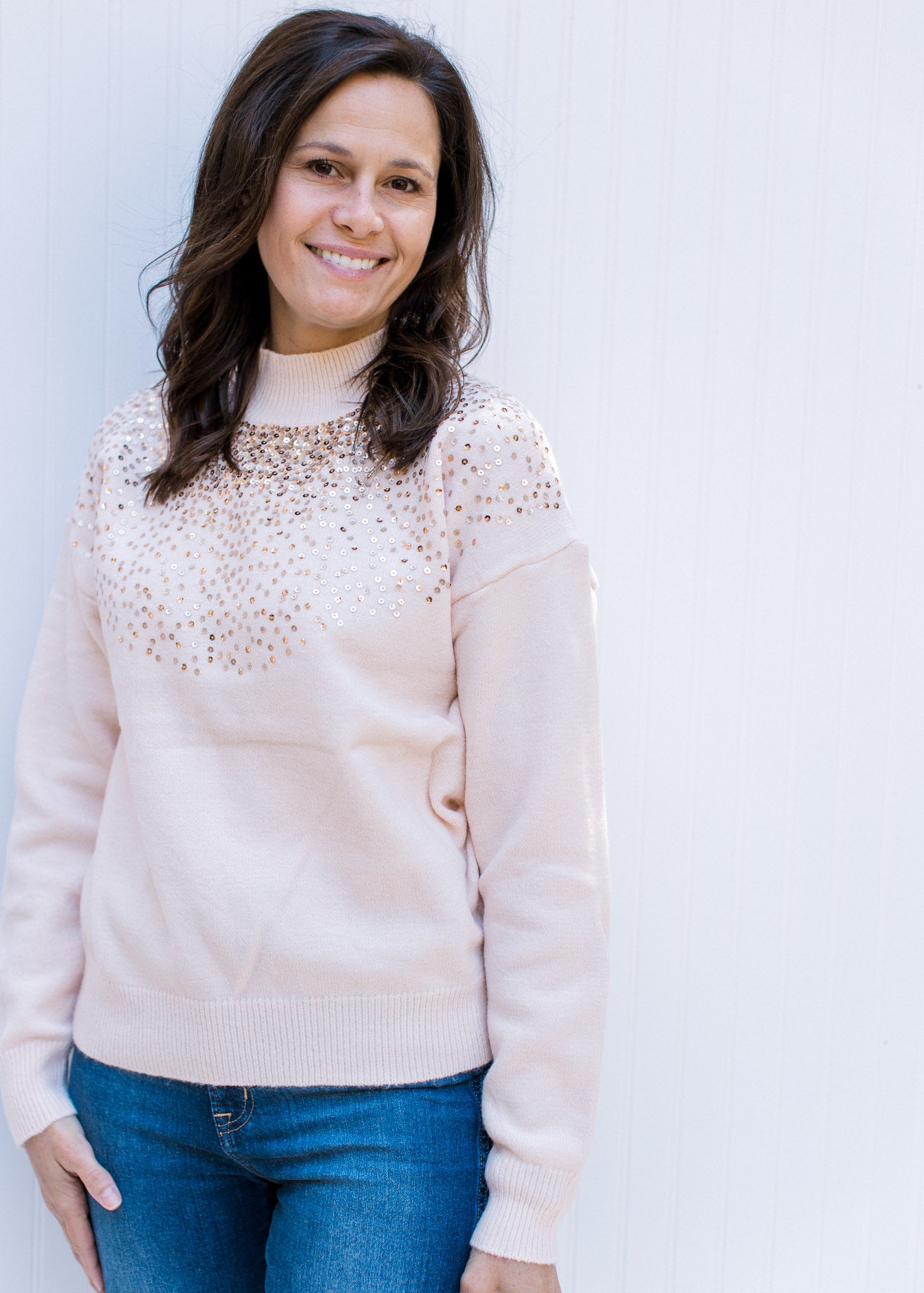 Sparkle Blush Sweater