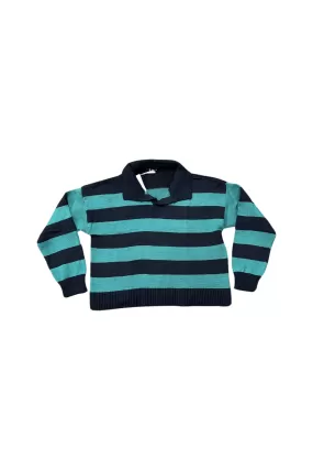 Stripe Polo Sweater