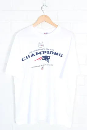 SUPERBOWL New England Patriots Champions USA Made Tee (L)