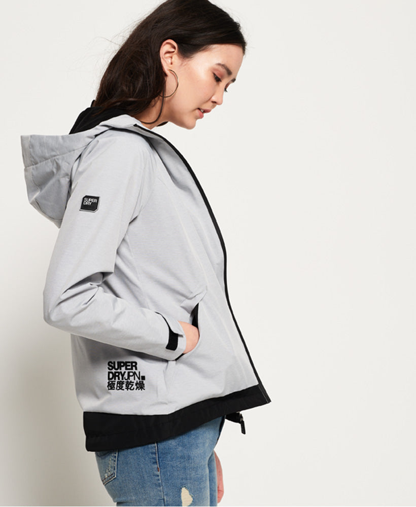 SUPERDRY - Prism Hooded SD - Windtrekker Jacket in Light Grey Marle