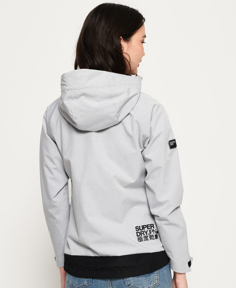 SUPERDRY - Prism Hooded SD - Windtrekker Jacket in Light Grey Marle