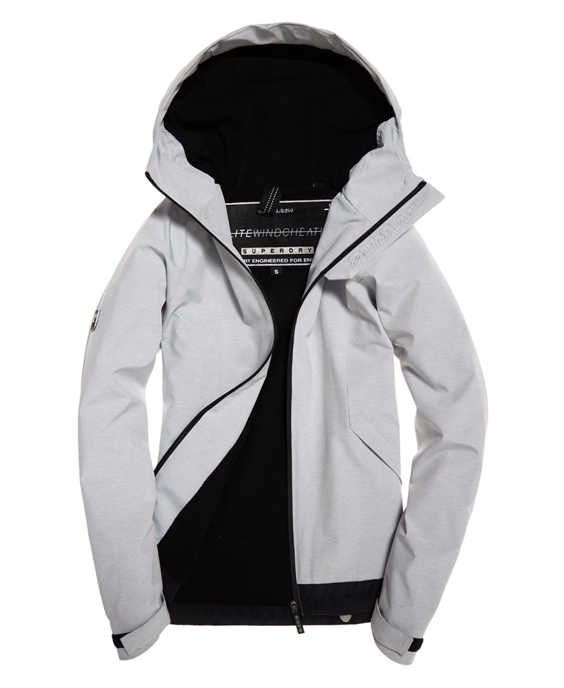 SUPERDRY - Prism Hooded SD - Windtrekker Jacket in Light Grey Marle