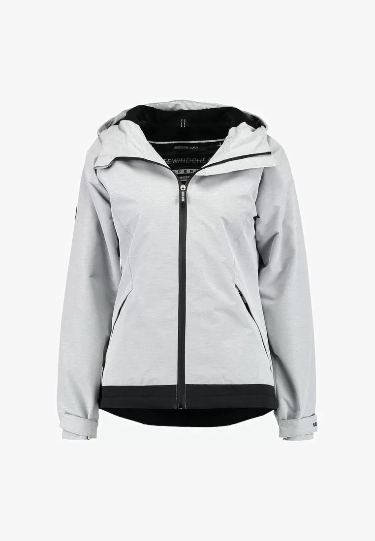 SUPERDRY - Prism Hooded SD - Windtrekker Jacket in Light Grey Marle