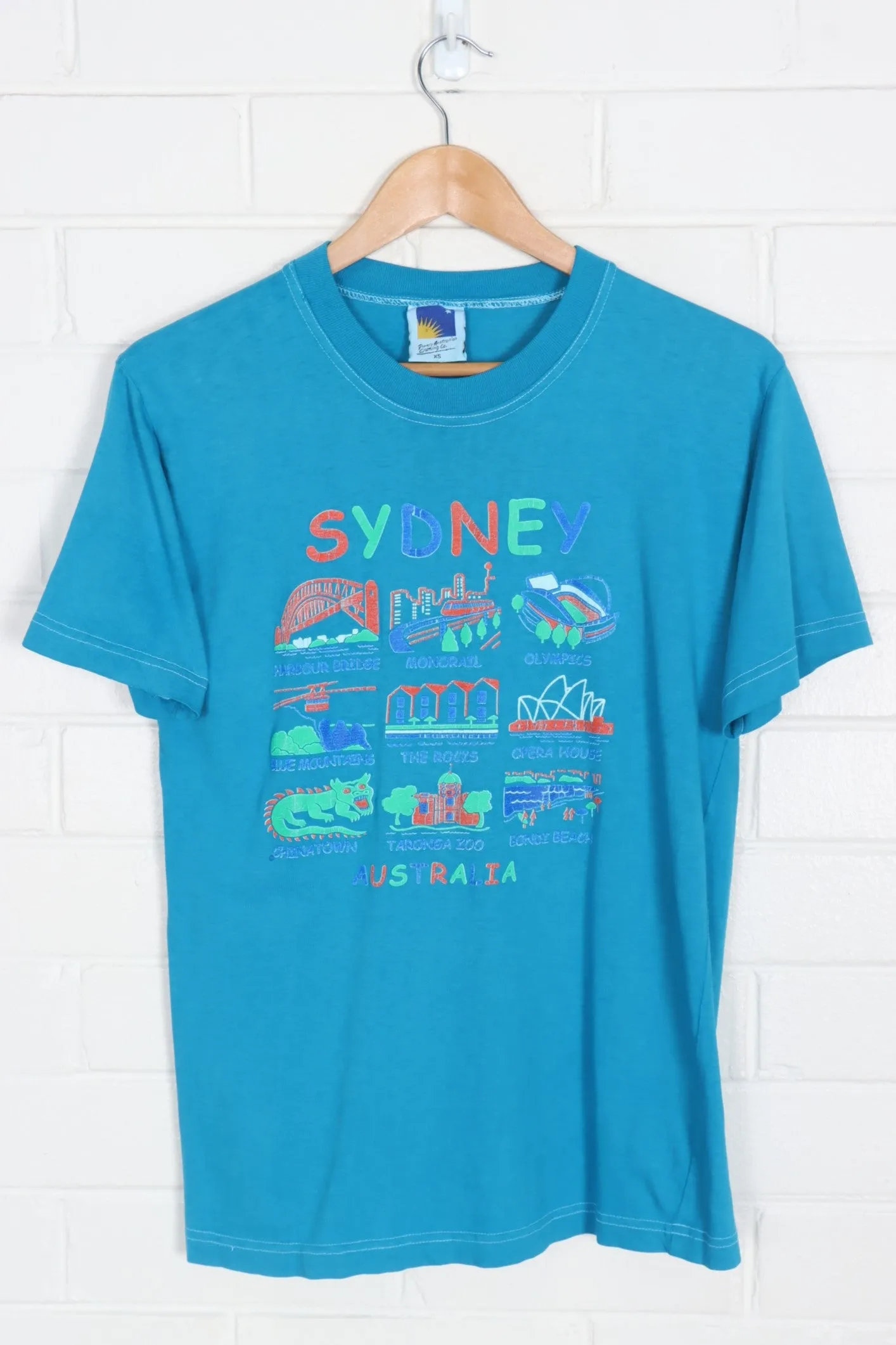 Sydney Iconic Landmarks Destination Tee AUS Made (XS)