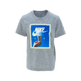 T-SHIRT WITH ICE CREAM PRINT Kid Carbon Heather