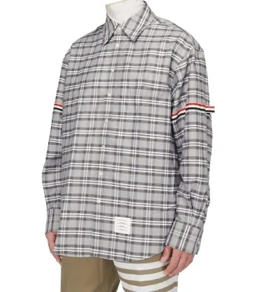 THOM BROWNE  |Other Plaid Patterns Street Style Long Sleeves Cotton