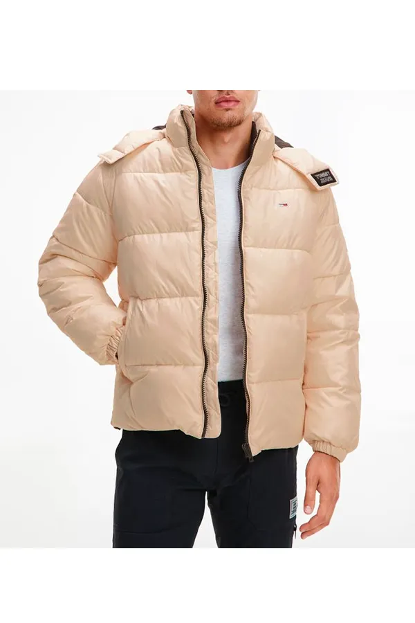 Tommy Hilfiger Quilted Hooded Jacket Beige