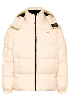 Tommy Hilfiger Quilted Hooded Jacket Beige