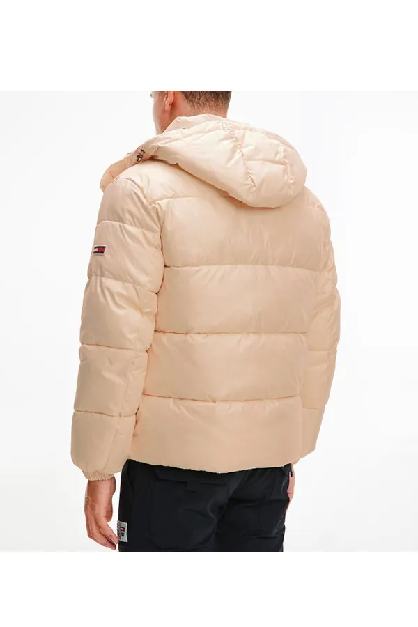 Tommy Hilfiger Quilted Hooded Jacket Beige