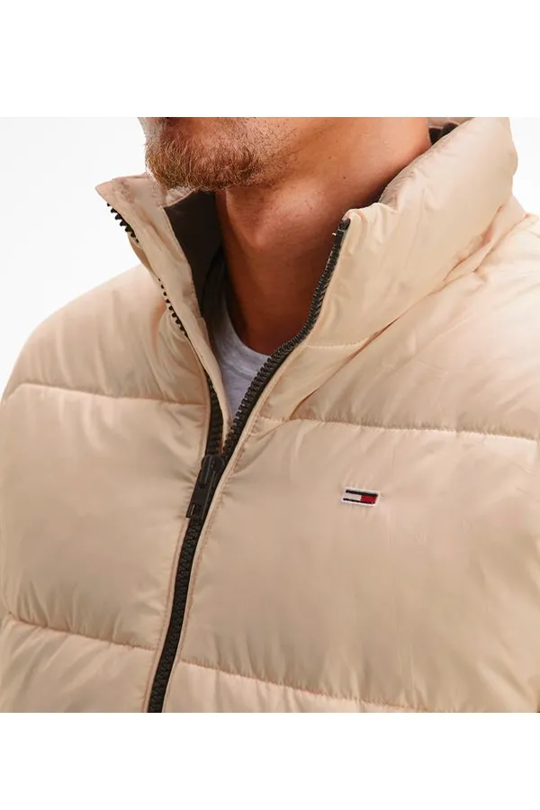 Tommy Hilfiger Quilted Hooded Jacket Beige