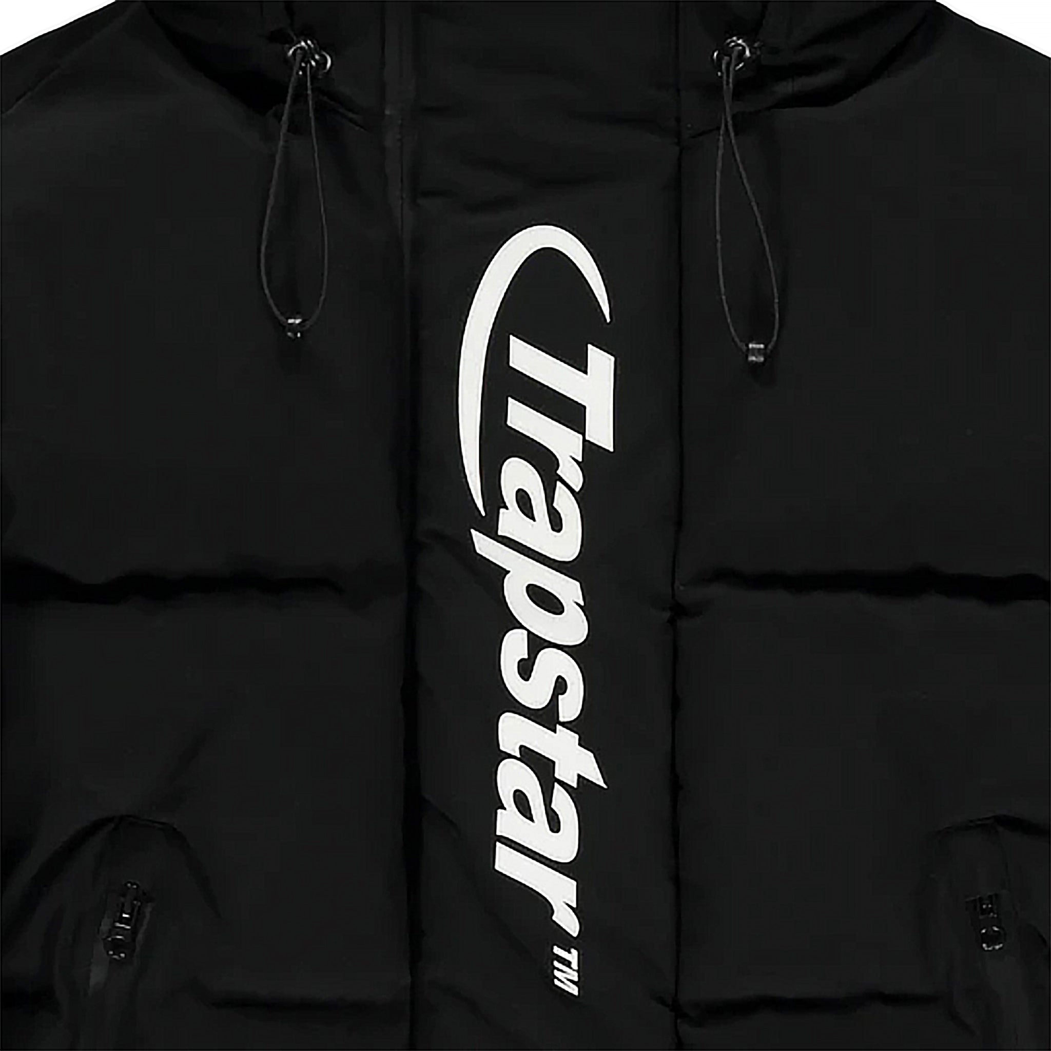 Trapstar Hyperdrive Technical Hooded Puffer Jacket Black