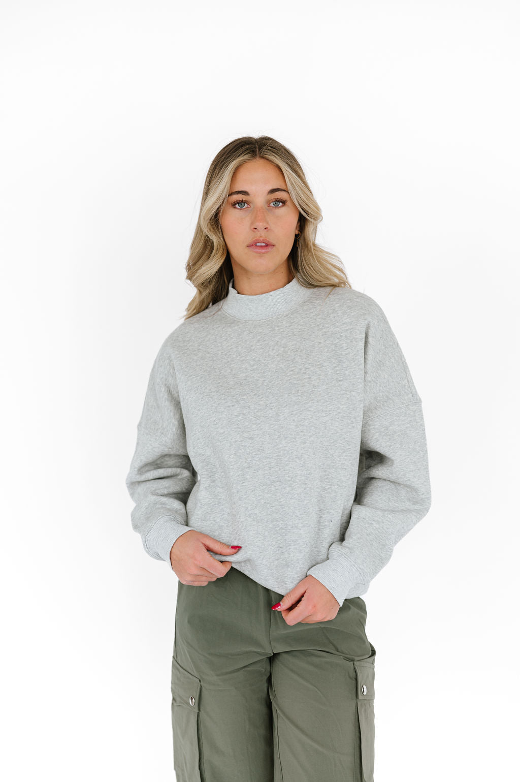 Troy Sweater in Heather Gray