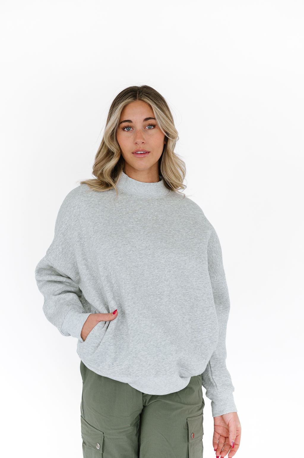 Troy Sweater in Heather Gray