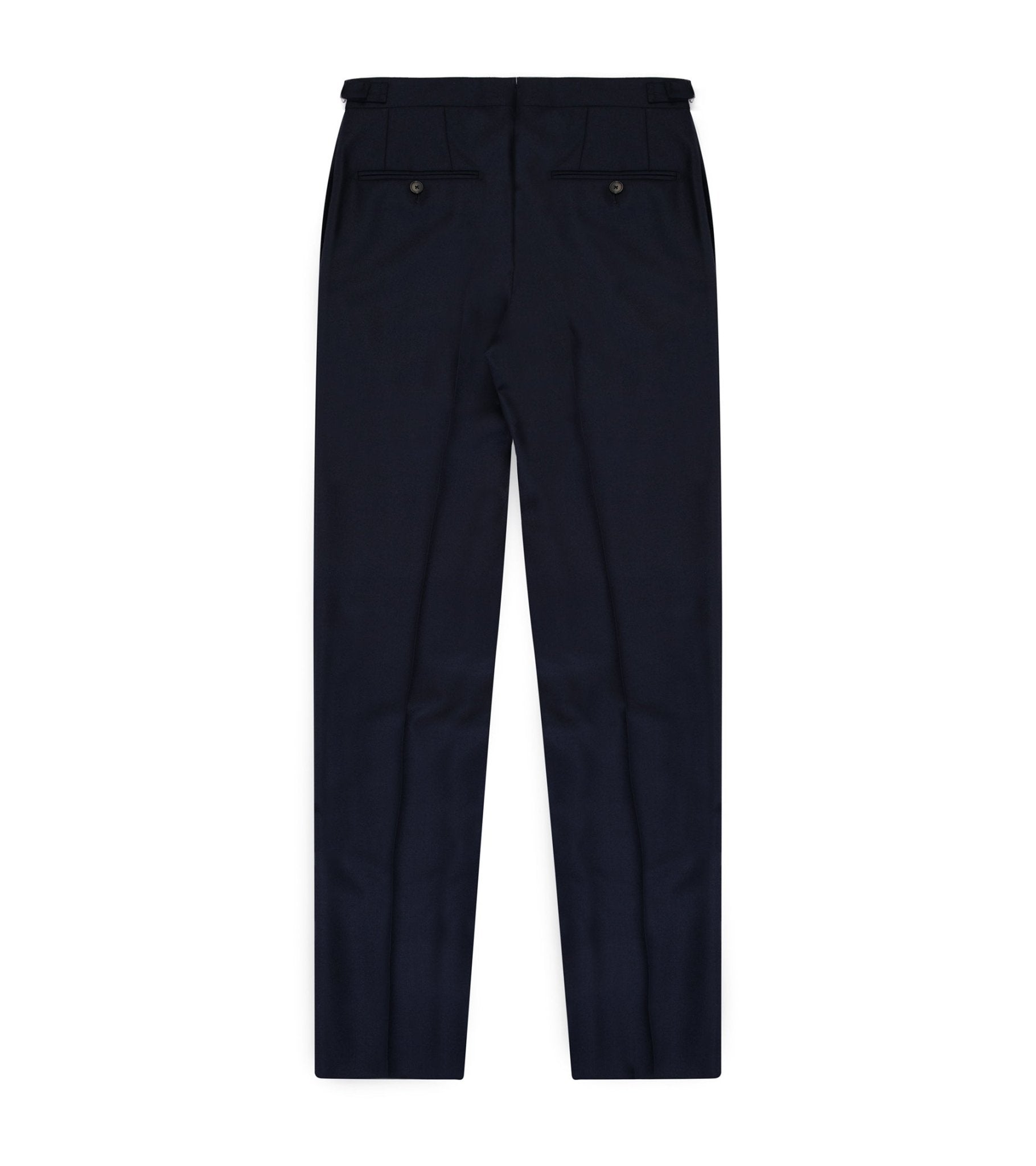 Trunk Wigmore Wool Twill Suit Trousers: Navy