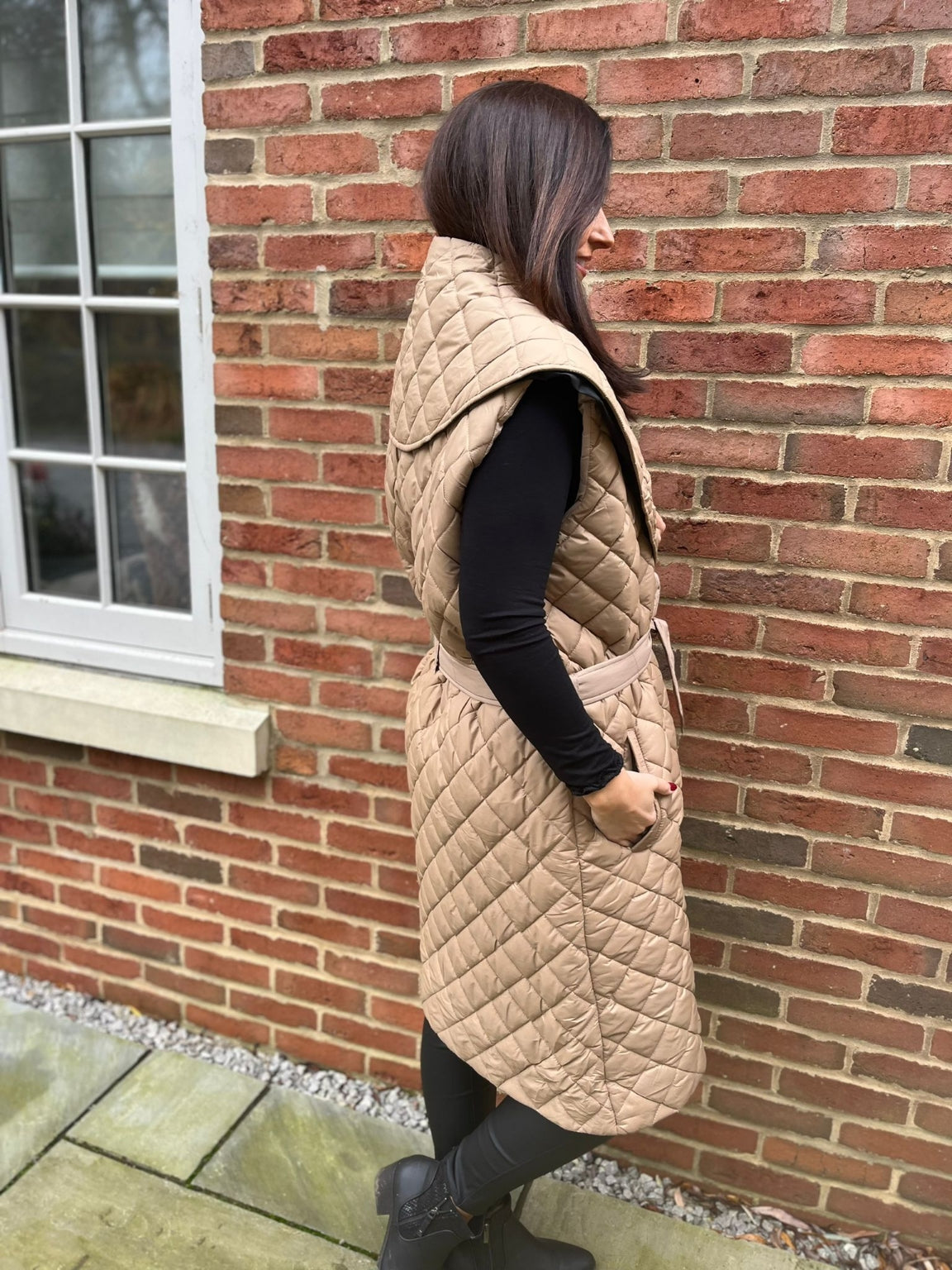 Two Pocket Quilted Gilet Jacy