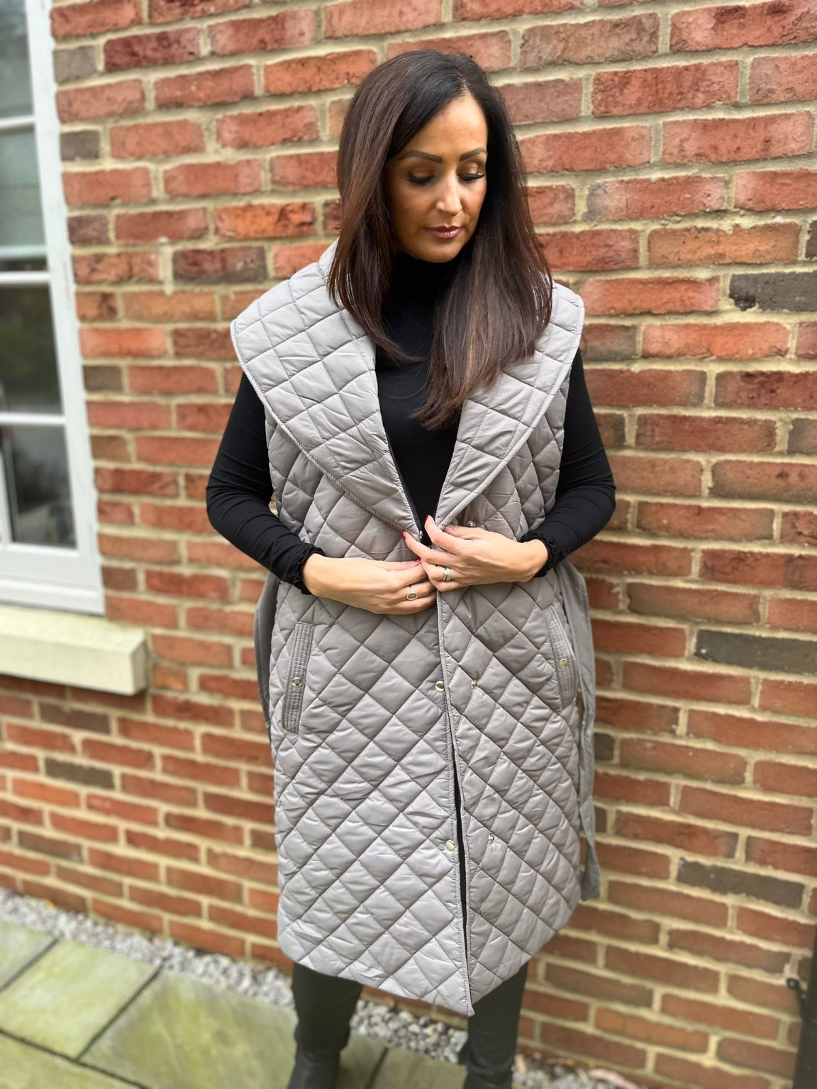 Two Pocket Quilted Gilet Jacy