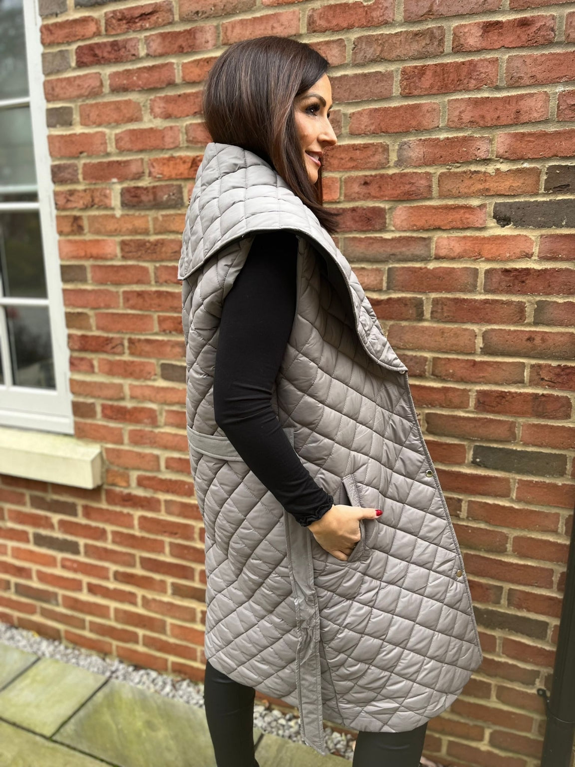 Two Pocket Quilted Gilet Jacy