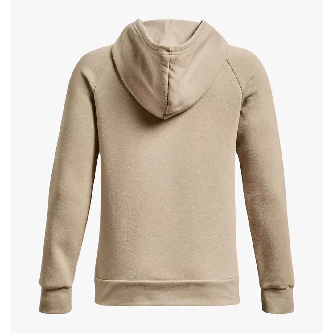 Under Armour Khaki/Khaki Light Heather/White Rival Fleece Hoodie