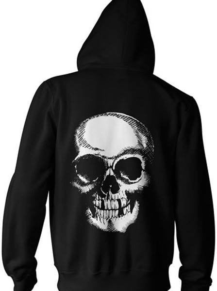 Unisex Death Skull Zip-Up Hoodie