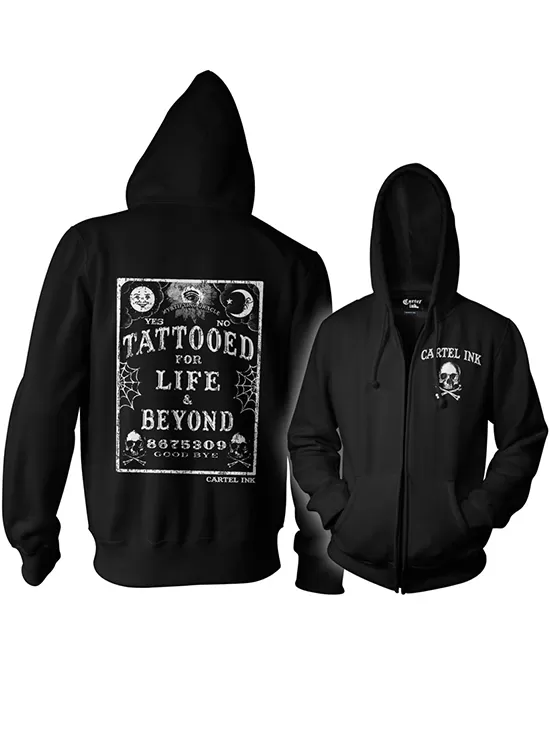 Unisex Tattooed For Life Zip Up Hoodie