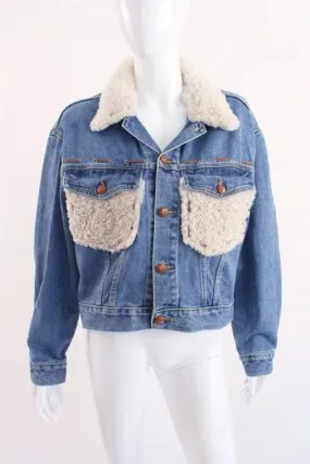 Vintage Denim Sherpa Jacket