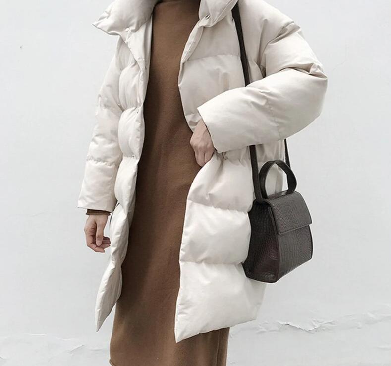 Winter long puffer jacket