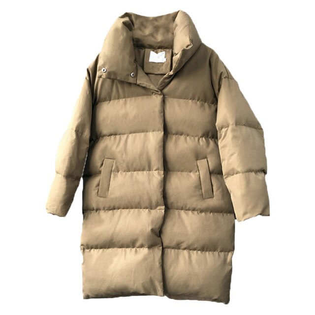 Winter long puffer jacket