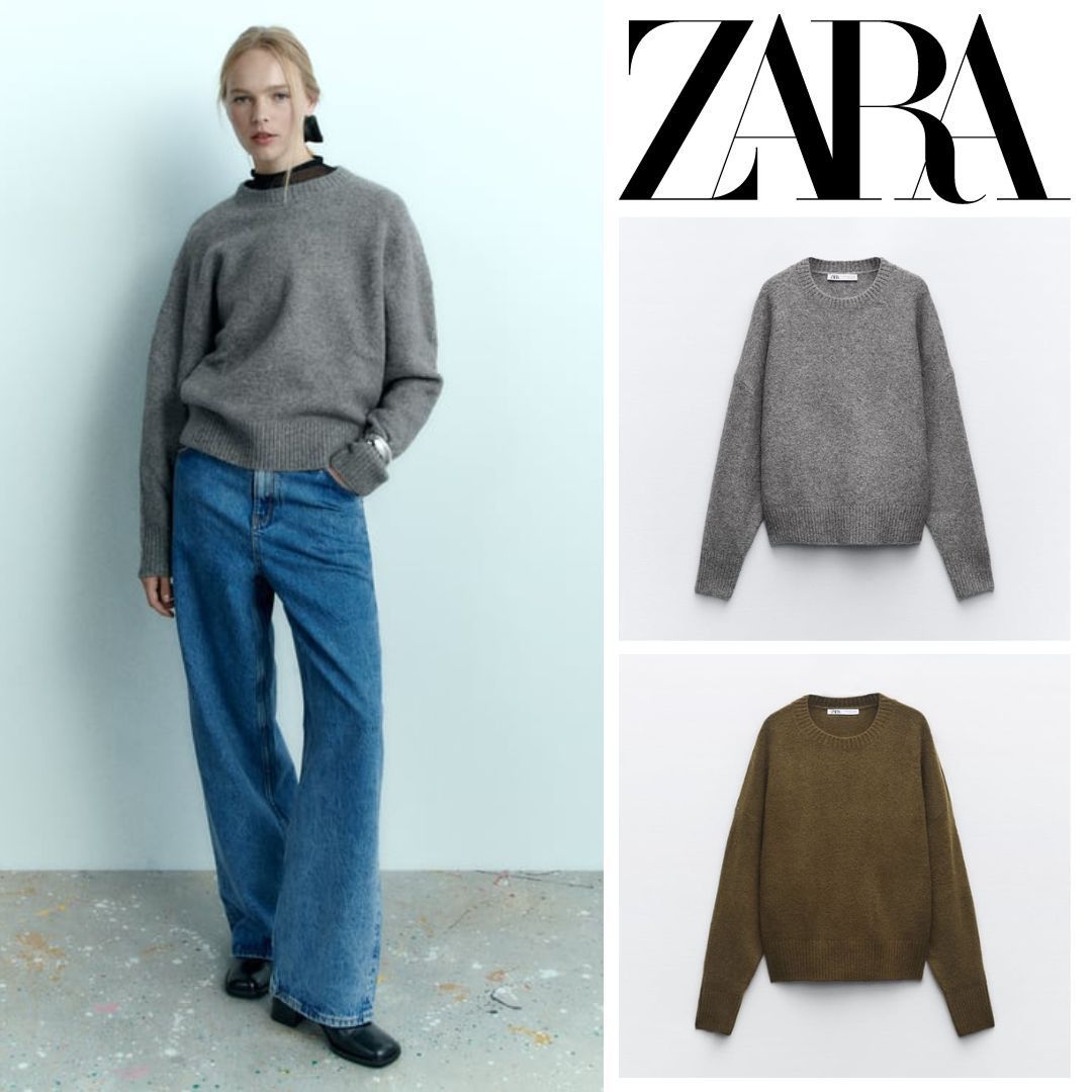 ZARA  |SOFT KNIT SWEATER