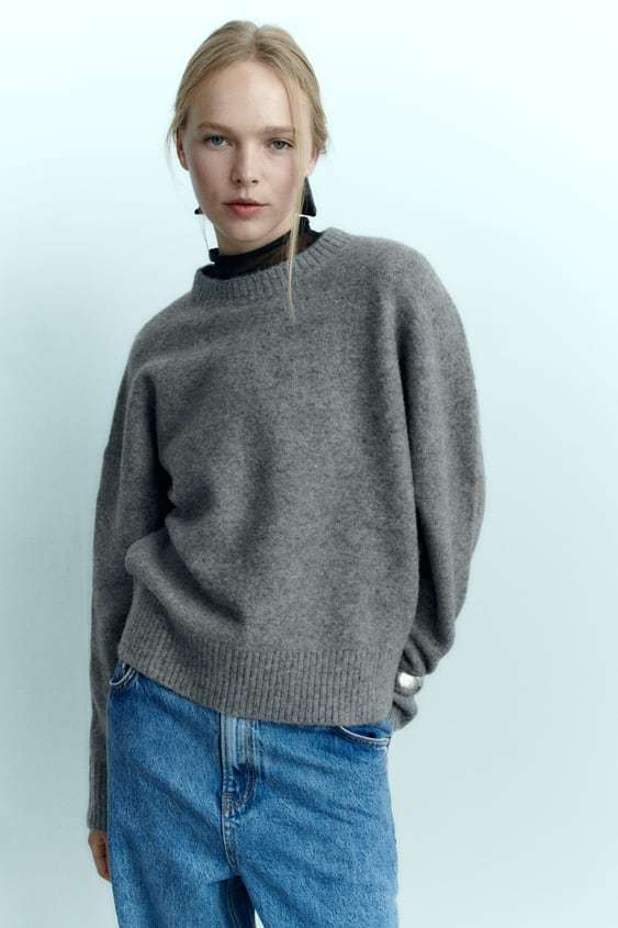 ZARA  |SOFT KNIT SWEATER