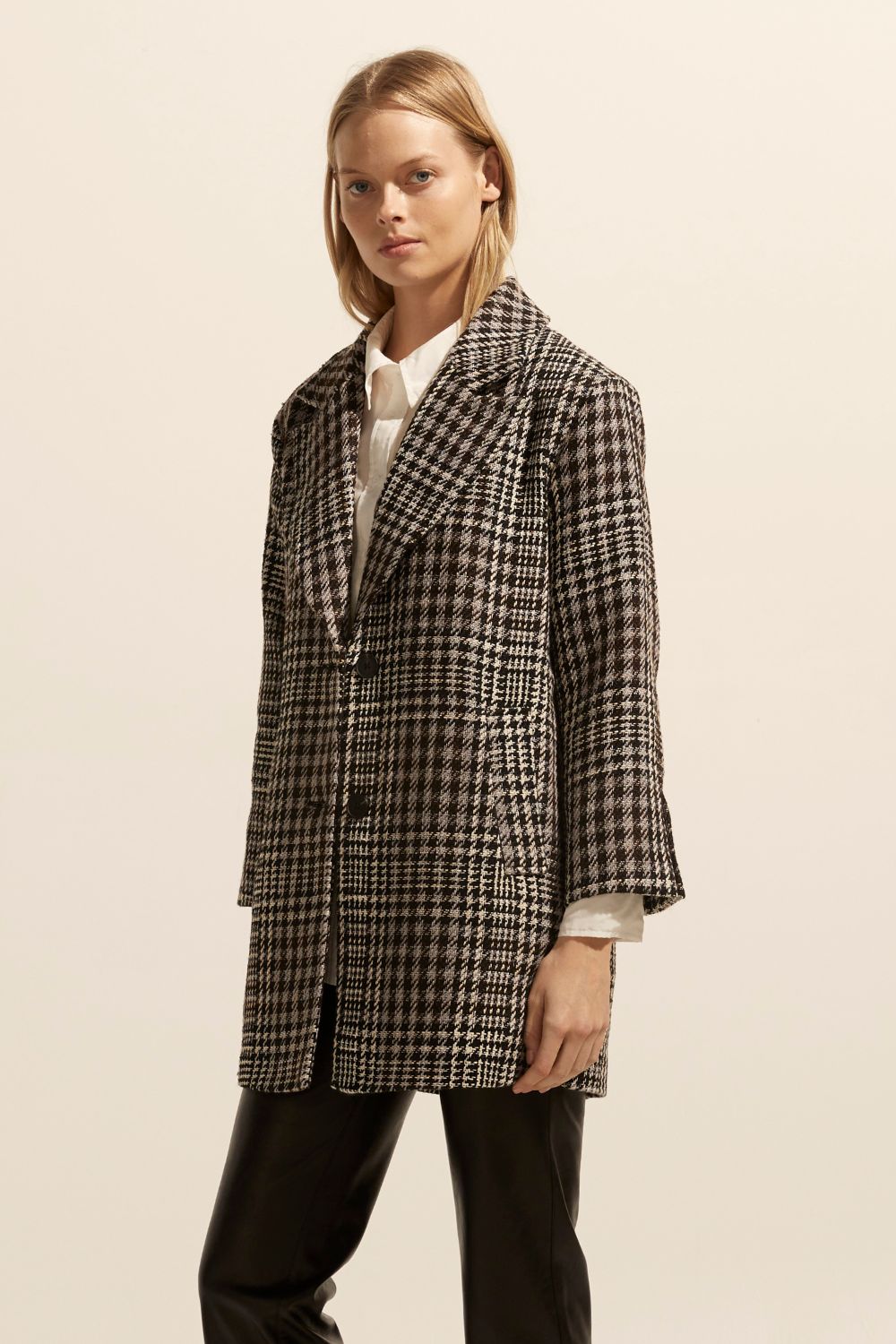 Zoe Kratzmann Alight Coat -  Check Boucle